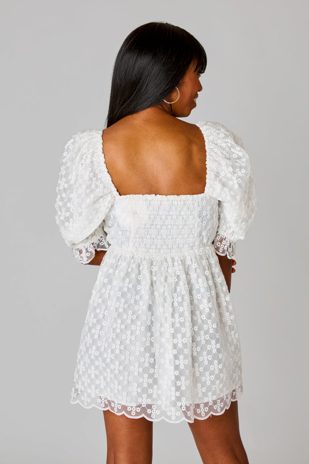 BuddyLove Powder Puff Strapless Tulle Mini Dress - White Xs Solids