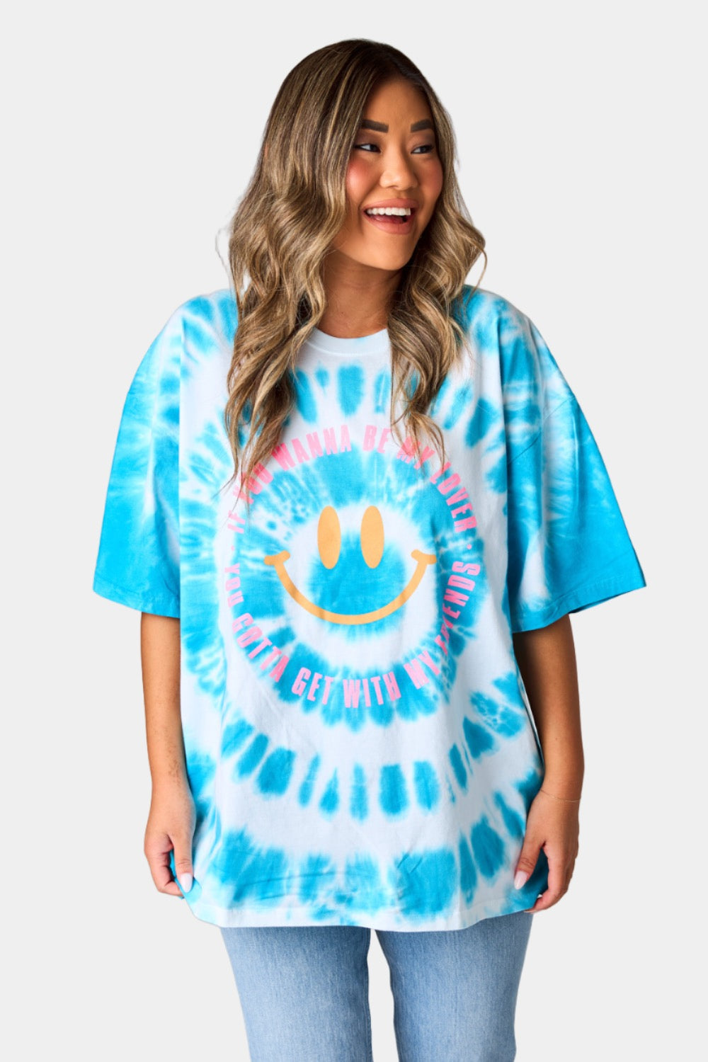 BuddyLove Cloud Oversized Tie-Dye Tee - If You Wanna Be My Lover