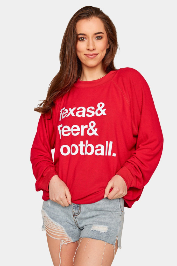 BuddyLove Gene Graphic Sweatshirt - Texas Beer Football