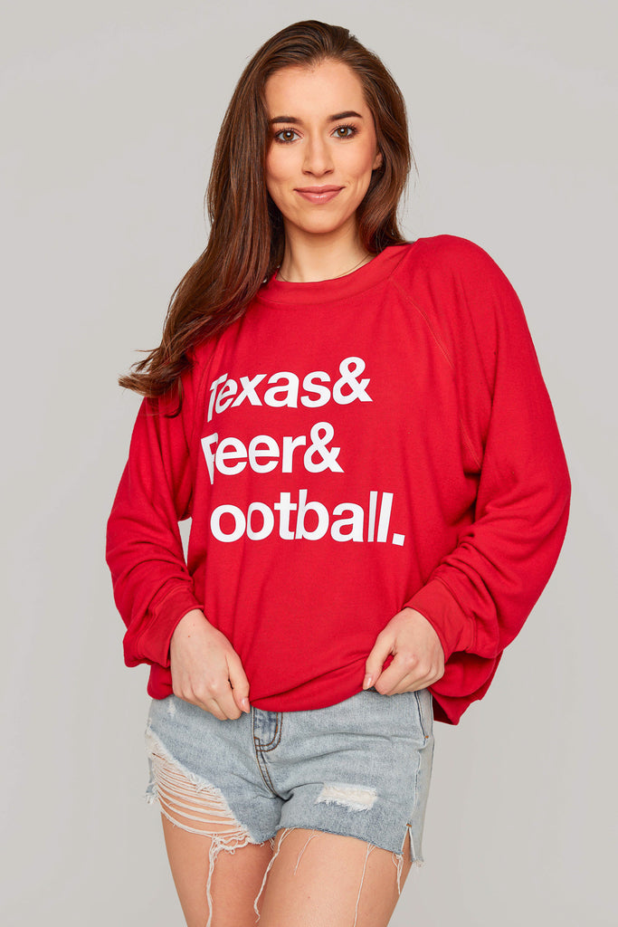 BuddyLove Gene Graphic Sweatshirt - Texas Beer Football