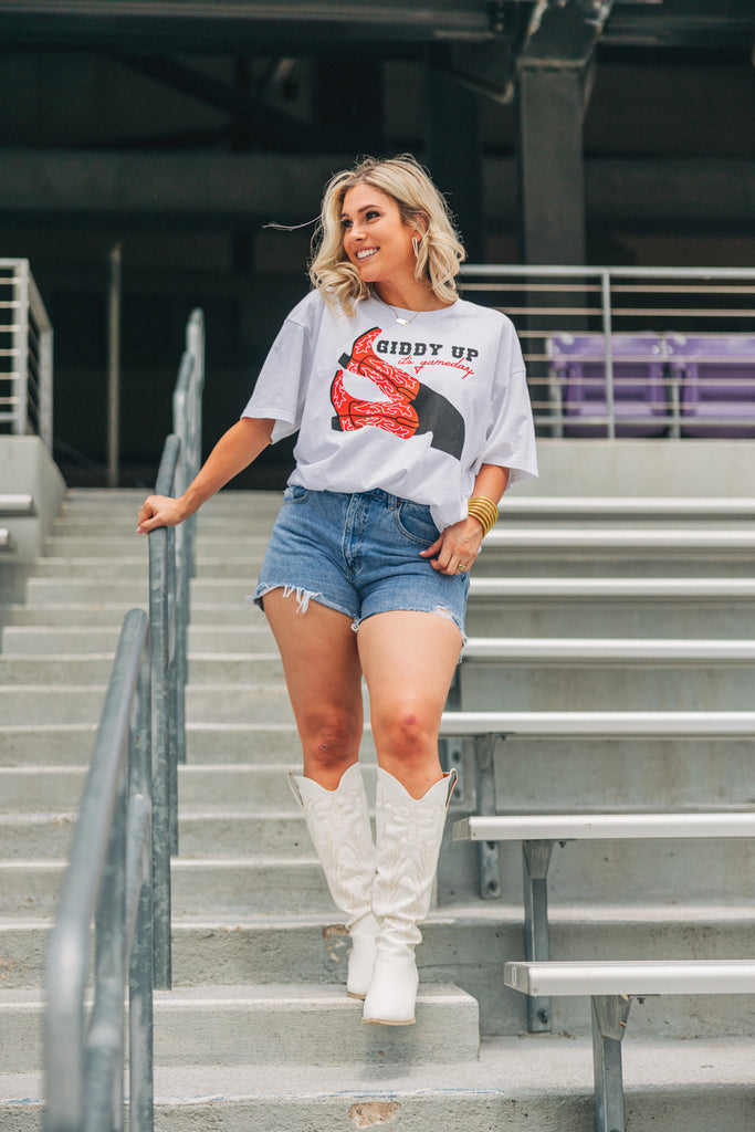 BuddyLove Marshall Oversized Graphic Tee - Giddy Up it's Gameday