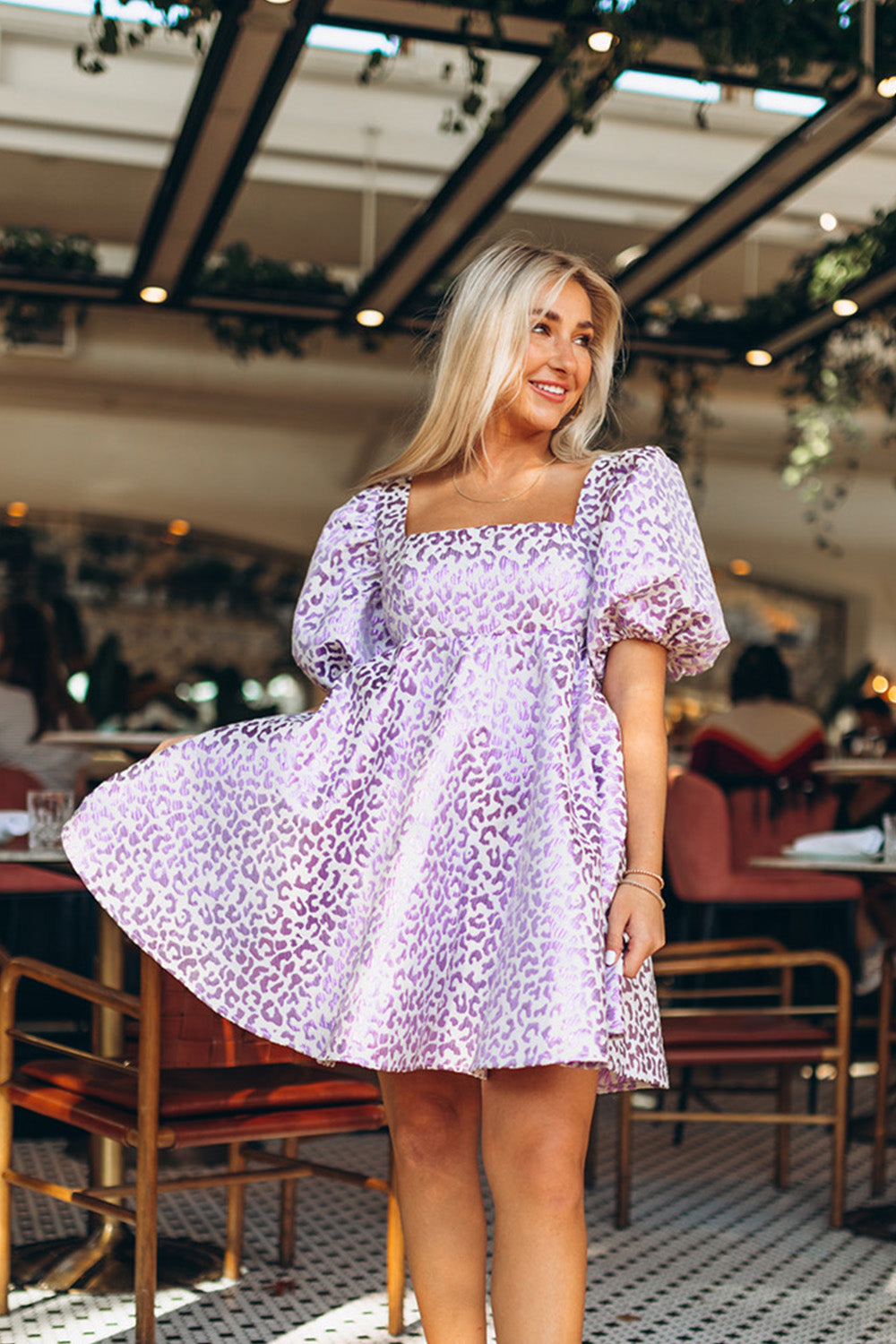 purple babydoll dress Pirouette This purple dress is such a showstopper Anna Sui Runway Purple Babydoll